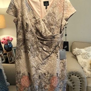 Adrianna Papell Floral, cap sleeve dress.